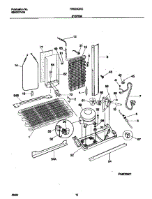 07 - System parts for Frigidaire Refrigerator FRS20QRCD6 from AppliancePartsPros.com