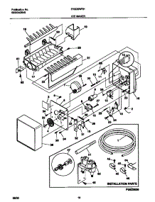 10 - Ice Maker parts for Frigidaire Refrigerator FRS20WRHD6 from AppliancePartsPros.com