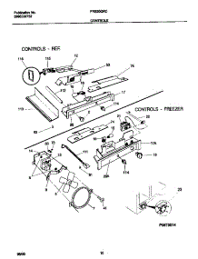 06 - Controls parts for Frigidaire Refrigerator FRS20QRCW8 from AppliancePartsPros.com