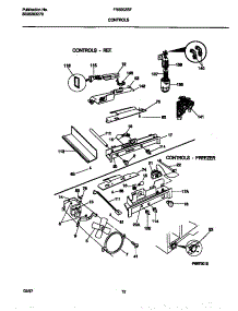 06 - Controls parts for Frigidaire Refrigerator FRS20ZSFB0 from AppliancePartsPros.com