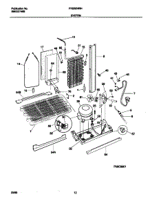 07 - System parts for Frigidaire Refrigerator FRS20WRHW4 from AppliancePartsPros.com