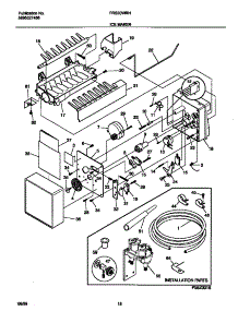 10 - Ice Maker parts for Frigidaire Refrigerator FRS20WRHW4 from AppliancePartsPros.com