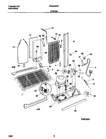 07 - System parts for Frigidaire Refrigerator FRS20WRHW6 from AppliancePartsPros.com