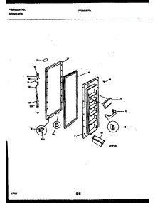 03 - Refrigerator Door Parts parts for Frigidaire Refrigerator FRS22PRAD0 from AppliancePartsPros.com