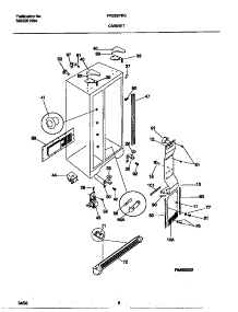 04 - Cabinet parts for Frigidaire Refrigerator FRS22PRCW1 from AppliancePartsPros.com