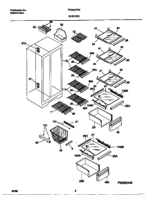 05 - Shelves parts for Frigidaire Refrigerator FRS22PRCW1 from AppliancePartsPros.com