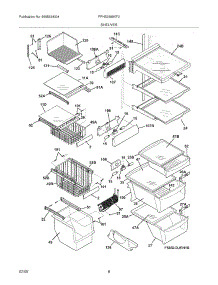 09 - Shelves parts for Frigidaire Refrigerator FPHS2699KF0 from AppliancePartsPros.com