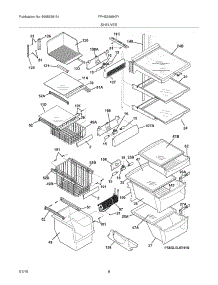 09 - Shelves parts for Frigidaire Refrigerator FPHS2699KF1 from AppliancePartsPros.com