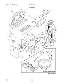 19 - Ice Maker parts for Frigidaire Refrigerator FPHS2699KF0 from AppliancePartsPros.com