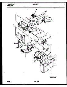 09 - Ice Dispenser parts for Frigidaire Refrigerator FRS22VSAD0 from AppliancePartsPros.com