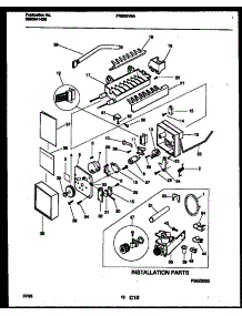 10 - Ice Maker And Installation Parts parts for Frigidaire Refrigerator FRS22VSAD0 from AppliancePartsPros.com