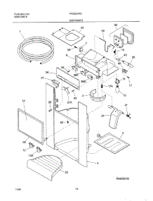 15 - Ice Dispenser parts for Frigidaire Refrigerator FRS20ZRGD5 from AppliancePartsPros.com