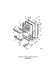 04 - Food Door Panels parts for Frigidaire Refrigerator FPIM18ML3 from AppliancePartsPros.com