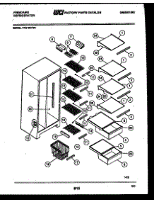 05 - Shelves And Supports parts for Frigidaire Refrigerator FPZ19VFW1 from AppliancePartsPros.com