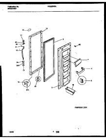 03 - Refrigerator Door Parts parts for Frigidaire Refrigerator FRS20NRAD3 from AppliancePartsPros.com