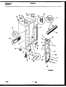 04 - Cabinet Parts parts for Frigidaire Refrigerator FRS20NRAD3 from AppliancePartsPros.com