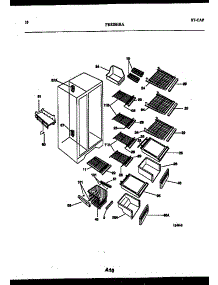 06 - Shelves And Supports parts for Frigidaire Refrigerator FRS20HRAW0 from AppliancePartsPros.com