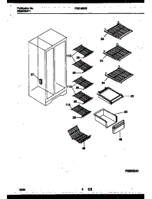 05 - Shelves And Supports parts for Frigidaire Refrigerator FRS19BRBD0 from AppliancePartsPros.com