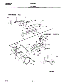 06 - Controls parts for Frigidaire Refrigerator FRS20WRHD2 from AppliancePartsPros.com