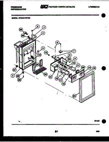 07 - Ice Door, Dispenser And Water Tanks parts for Frigidaire Refrigerator FPZ24VWFW0 from AppliancePartsPros.com