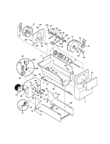 Ice Container parts for Frigidaire Refrigerator FRS20ZGGW3 from AppliancePartsPros.com