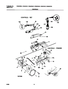 06 - Controls parts for Frigidaire Refrigerator FRS20ZRGB1 from AppliancePartsPros.com