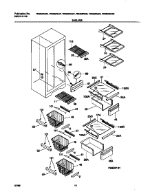 05 - Shelves parts for Frigidaire Refrigerator FRS20ZRGB1 from AppliancePartsPros.com