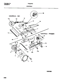 06 - Controls parts for Frigidaire Refrigerator FRS20PRCW0 from AppliancePartsPros.com