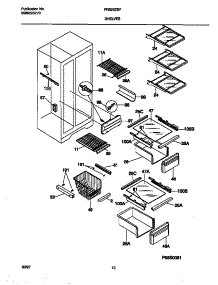 05 - Shelves parts for Frigidaire Refrigerator FRS20ZSFW0 from AppliancePartsPros.com