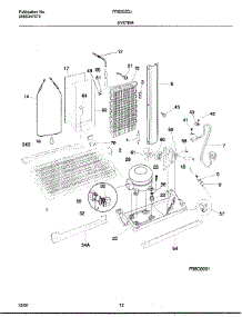 12 - System parts for Frigidaire Refrigerator FRS20ZGJD2 from AppliancePartsPros.com