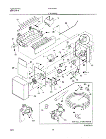 19 - Ice Maker parts for Frigidaire Refrigerator FRS20ZRGB5 from AppliancePartsPros.com