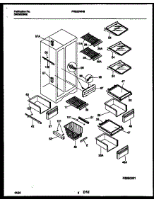 05 - Shelves And Supports parts for Frigidaire Refrigerator FRS22WNBD0 from AppliancePartsPros.com
