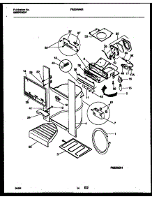 08 - Ice Door, Dispenser And Water Tanks parts for Frigidaire Refrigerator FRS22WNBD0 from AppliancePartsPros.com