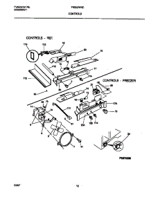 07 - Controls parts for Frigidaire Refrigerator FRS22WNCW5 from AppliancePartsPros.com