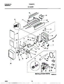 10 - Ice Maker parts for Frigidaire Refrigerator FRS22WPCW2 from AppliancePartsPros.com