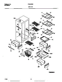 05 - Shelves parts for Frigidaire Refrigerator FRS22WNCD3 from AppliancePartsPros.com