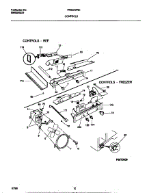 06 - Controls parts for Frigidaire Refrigerator FRS22WNCD3 from AppliancePartsPros.com