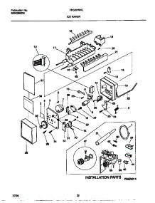 10 - Ice Maker parts for Frigidaire Refrigerator FRS22WNCD3 from AppliancePartsPros.com