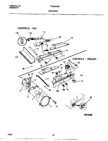 06 - Controls parts for Frigidaire Refrigerator FRS22WRCW3 from AppliancePartsPros.com