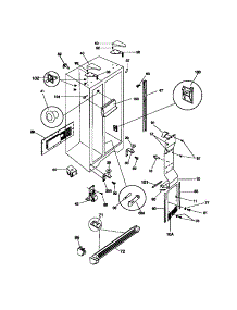 04 - Cabinet parts for Frigidaire Refrigerator FRS22WRCD1 from AppliancePartsPros.com