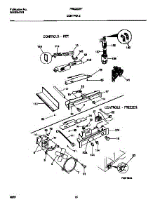 06 - Controls parts for Frigidaire Refrigerator FRS22ZRFW1 from AppliancePartsPros.com