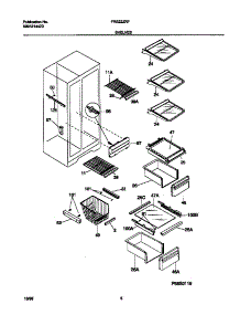 05 - Shelves parts for Frigidaire Refrigerator FRS22ZRFD3 from AppliancePartsPros.com