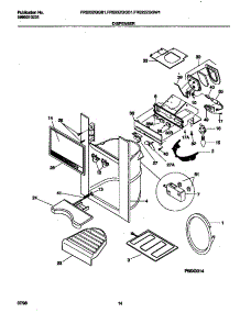 08 - Ice Dispenser parts for Frigidaire Refrigerator FRS22ZGGB1 from AppliancePartsPros.com