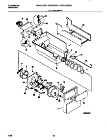 09 - Ice Container parts for Frigidaire Refrigerator FRS22ZGGB1 from AppliancePartsPros.com