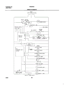 20 - Wiring Schematic parts for Frigidaire Refrigerator FRS23F5AW5 from AppliancePartsPros.com