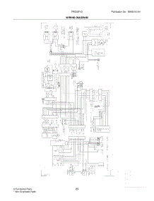 23 - Wiring Diagram parts for Frigidaire Refrigerator FRS23F4DB2 from AppliancePartsPros.com