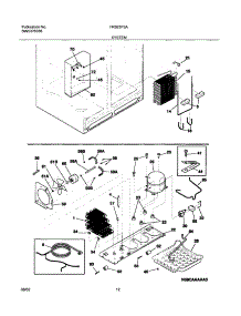 13 - System parts for Frigidaire Refrigerator FRS23F5AW6 from AppliancePartsPros.com