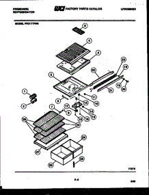 04 - Shelves And Supports parts for Frigidaire Refrigerator FPD17TFF0 from AppliancePartsPros.com