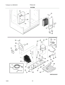 13 - System parts for Frigidaire Refrigerator FRS23LH5DQ7 from AppliancePartsPros.com