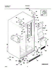 07 - Cabinet parts for Frigidaire Refrigerator FRS23R3AW1 from AppliancePartsPros.com